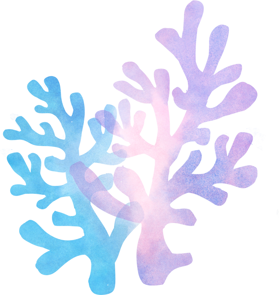 Watercolor Sea Corals 